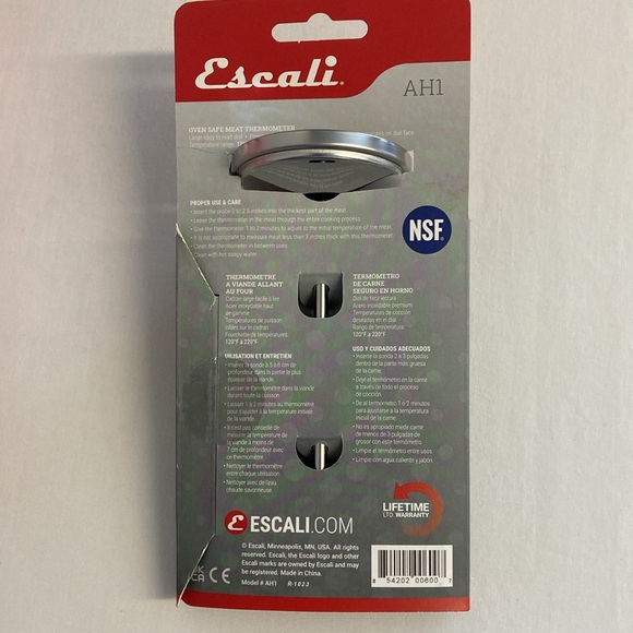 Stainless Steel Meat Thermometer Oven Safe Extra Large Dial - Picture 3 of 4